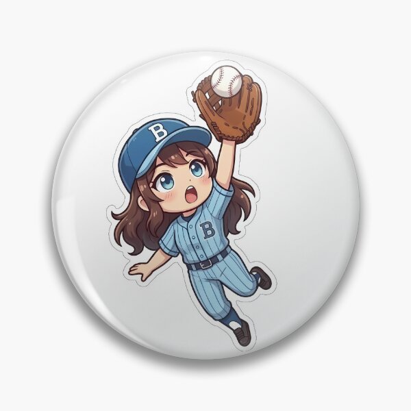 Item preview, Chibi Baseball Edition - Leaping Catch designed and sold by Chibi-Planet.