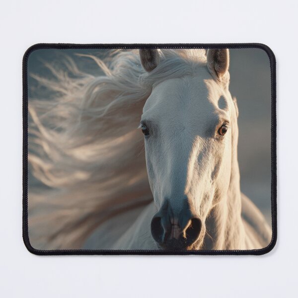 Item preview, White horse stands against the sky designed and sold by anytka.