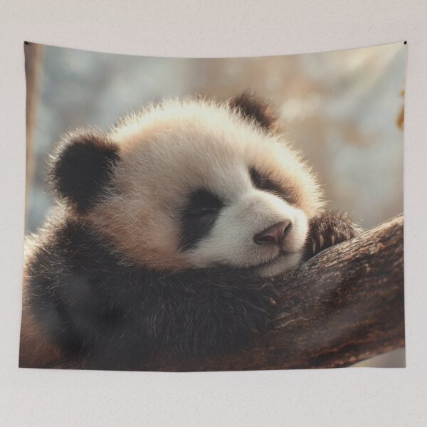 Item preview, Panda naps on a branch designed and sold by anytka.