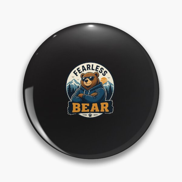 Item preview, Fearless Bear Funny Cool Bear Outdoor Motivational Animal Design designed and sold by kiralynstration.
