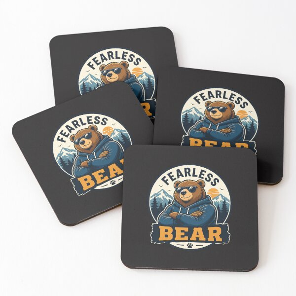 Item preview, Fearless Bear Funny Cool Bear Outdoor Motivational Animal Design designed and sold by kiralynstration.