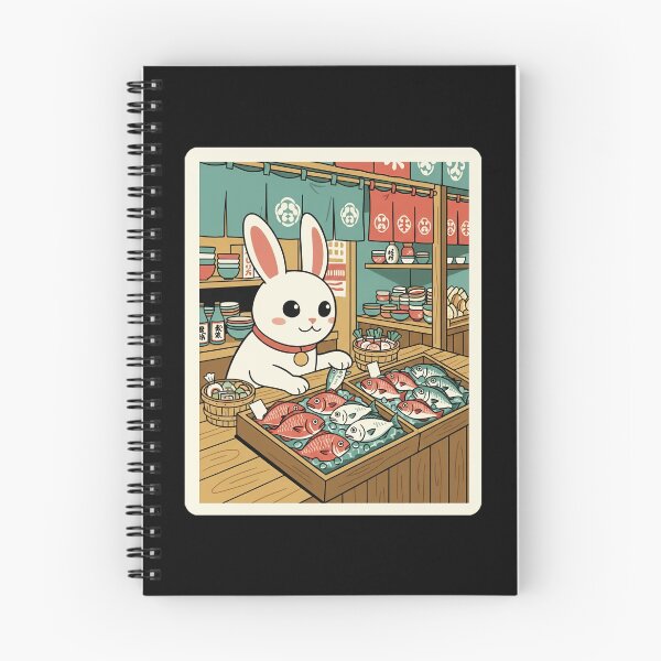 Item preview, Bunny Fish Market Cute Japanese Shop Scene designed and sold by JordynLadukeg65.