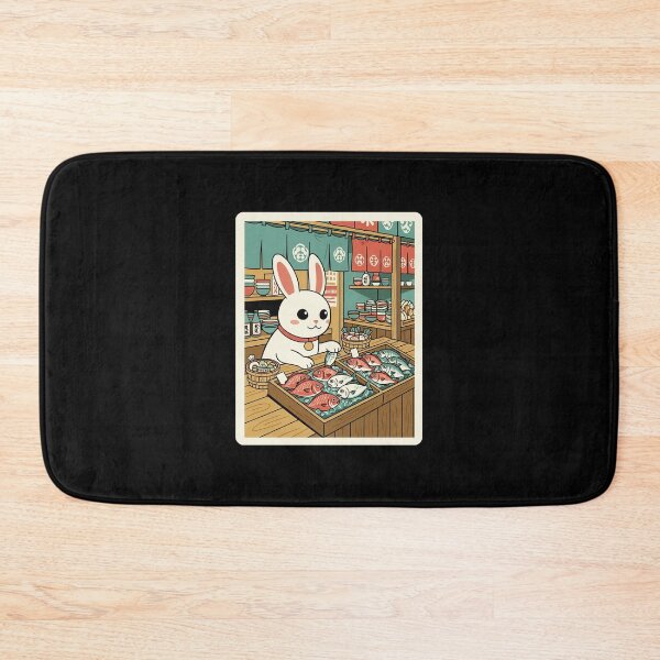 Item preview, Bunny Fish Market Cute Japanese Shop Scene designed and sold by JordynLadukeg65.