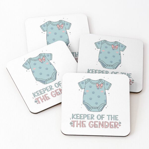 Item preview, Gender reveal Keeper Of The Gender Baby Shower Mom designed and sold by LuminOrb.