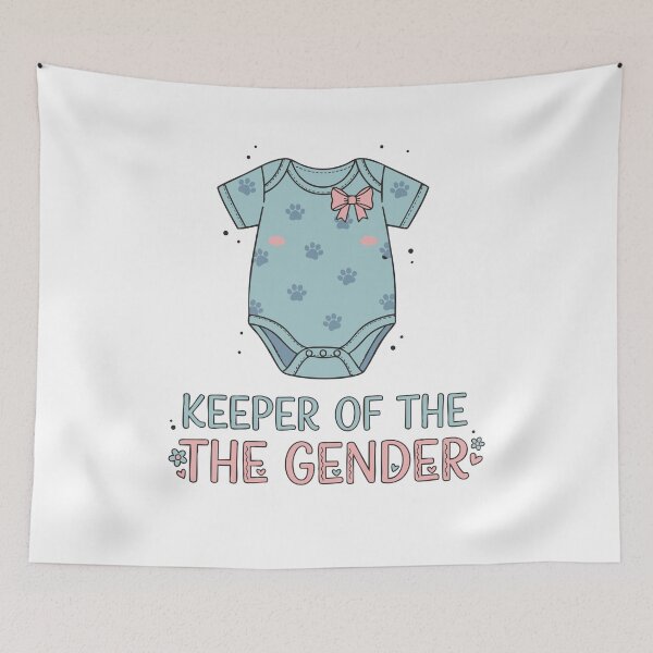 Item preview, Gender reveal Keeper Of The Gender Baby Shower Mom designed and sold by LuminOrb.