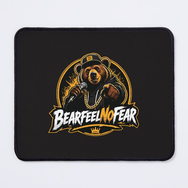Item preview, Bear Feel No Fear Funny Hip Hop Bear Rapper Streetwear Cool Animal Design designed and sold by kiralynstration.