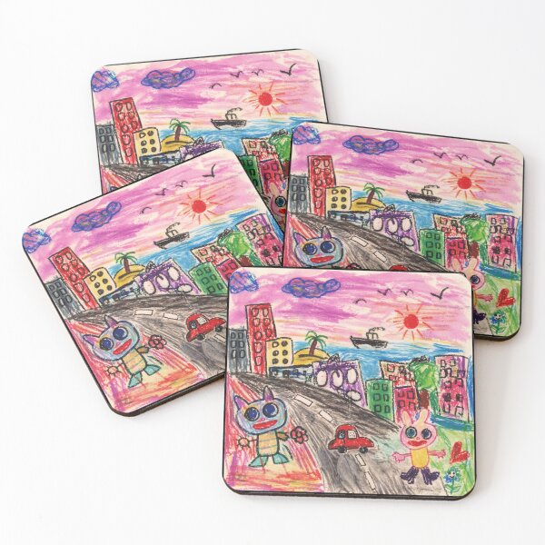 Item preview, Crayon City Adventure Kids Drawing Style designed and sold by Modaozushi216.