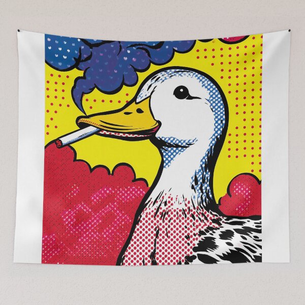 Item preview, Pop Art Smoking Duck designed and sold by lautir.
