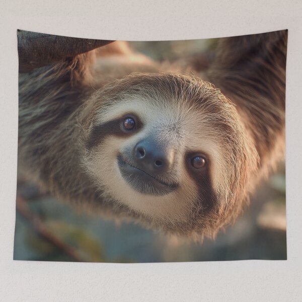Item preview, Sloth on tree branch designed and sold by anytka.