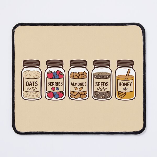 Item preview, Pantry Jars with Oats Berries Almonds Honey designed and sold by PragmaticP.