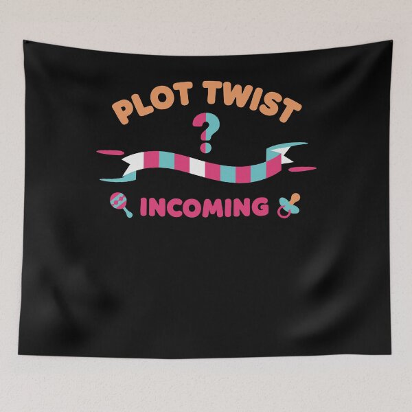 Item preview, Gender Reveal Plot Twist Incoming Baby Shower Team designed and sold by LuminOrb.