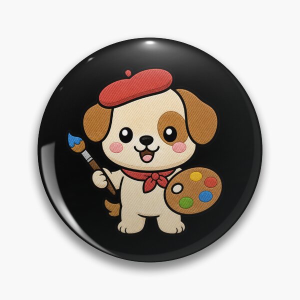 Item preview, Dog Painter – Cute Kawaii Artist Puppy Design designed and sold by ColorSplash123.