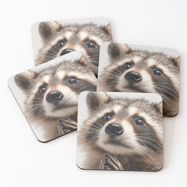 Item preview, Raccoon with paws together designed and sold by anytka.