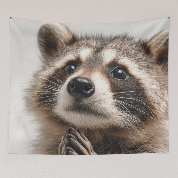 Item preview, Raccoon with paws together designed and sold by anytka.