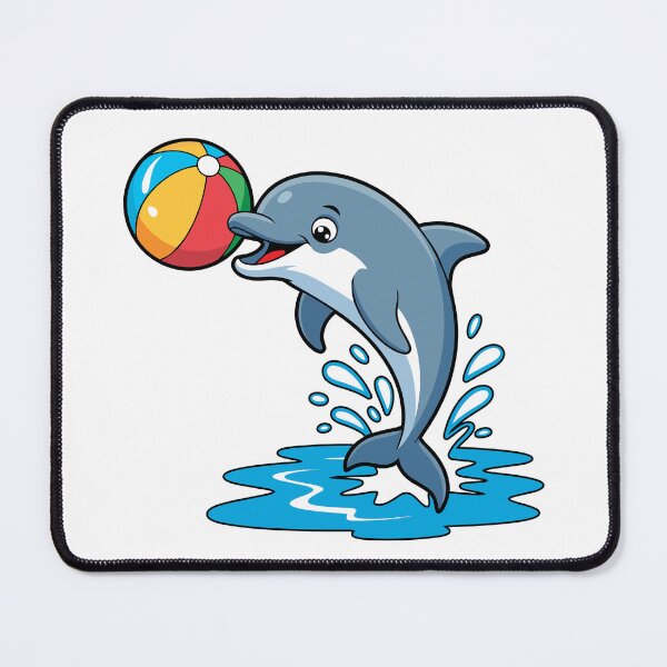 Item preview, Playful Dolphin With a Ball – Cute Ocean Illustration designed and sold by DoraTora.