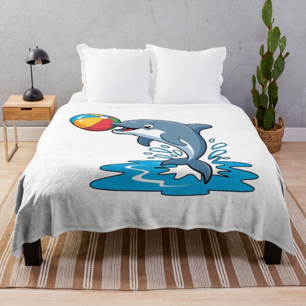 Item preview, Playful Dolphin With a Ball – Cute Ocean Illustration designed and sold by DoraTora.