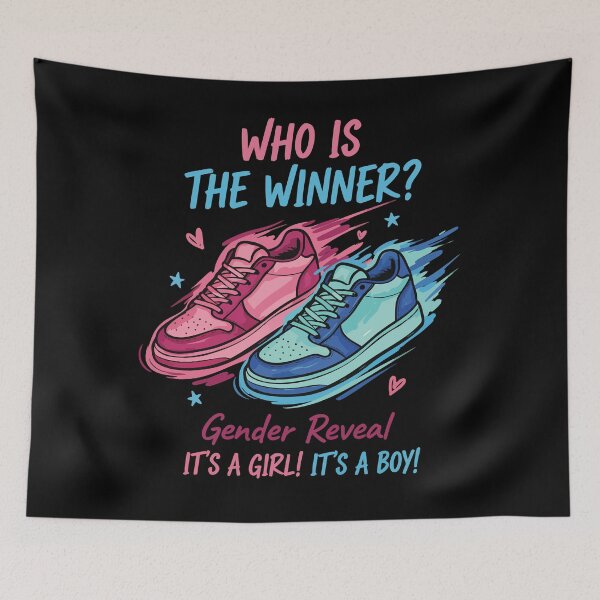 Item preview, Gender Reveal Who Is The Winner Team Boy Team Girl designed and sold by LuminOrb.