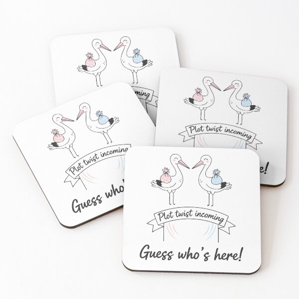 Item preview, Gender Reveal Plot Twist Incoming Guess Whos Here designed and sold by LuminOrb.