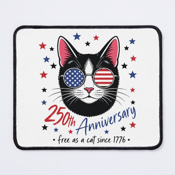 Item preview, Patriotic Cat USA Flag Sunglasses 250 Years 1776 2026 Funny 4th of July designed and sold by kiralynstration.