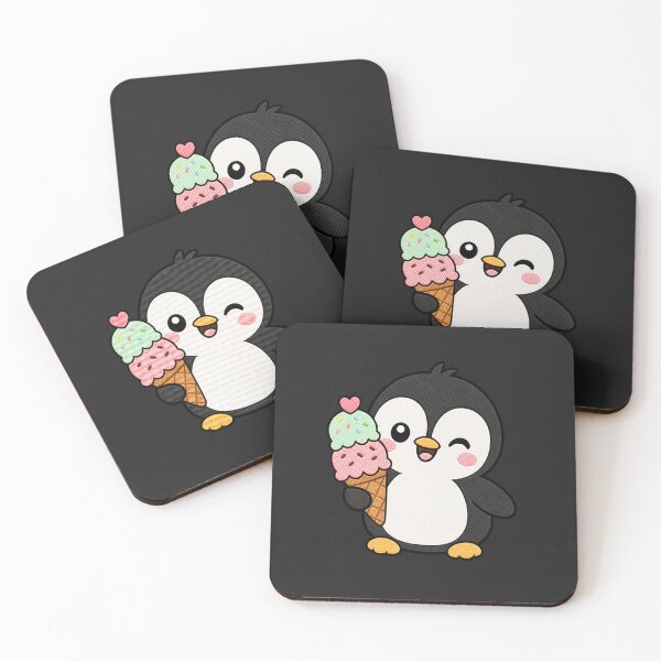 Item preview, Penguin Ice Cream – Cute Kawaii Summer Dessert Design designed and sold by ColorSplash123.