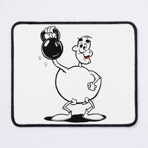 Item preview, Rubber Hose Kettlebell Cartoon - Animation Gym Shirt Design designed and sold by Mouad-Doadi.