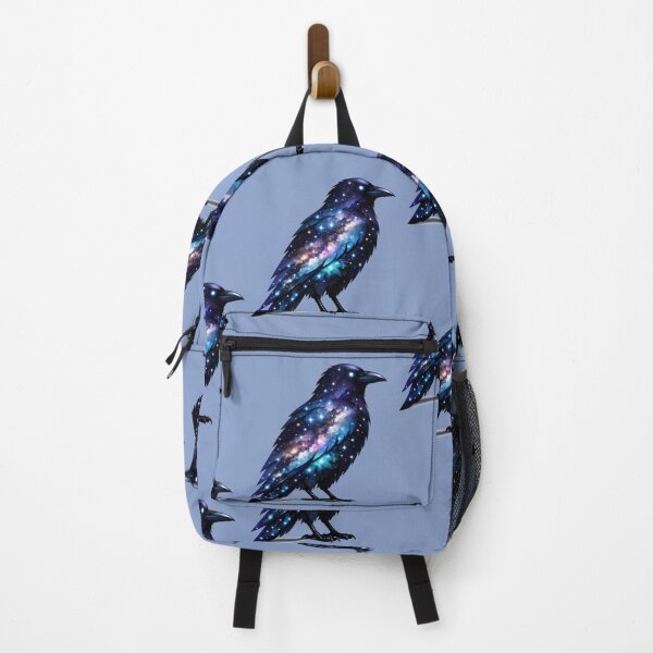 Item preview, Cosmic Crow | Celestial Galaxy Raven Silhouette & Star Cluster Art designed and sold by Studio77-Gothic.