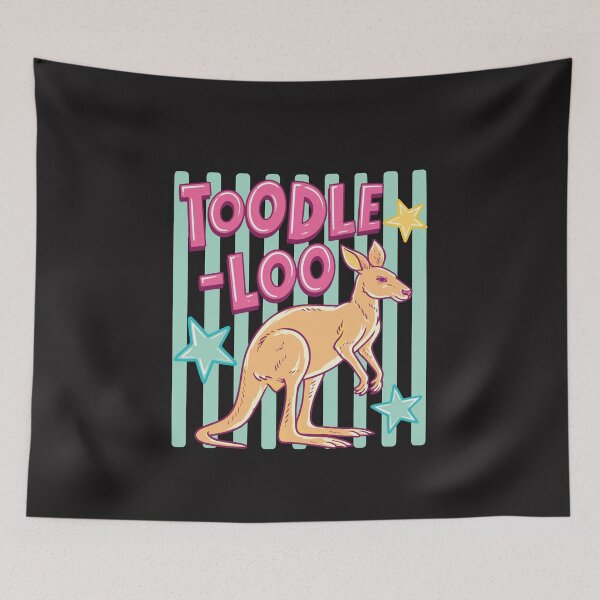 Item preview, Toodle Loo Kangaroo Funny Retro Summer Animal Cute Vibes designed and sold by kiralynstration.