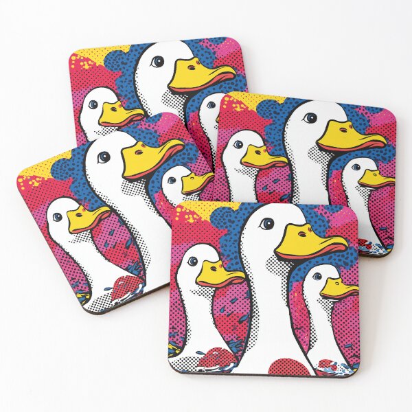 Item preview, Colorful Pop Art Ducks designed and sold by lautir.