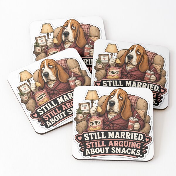 Item preview, Funny Marriage Gift Couple Anniversary Basset Hound Humor designed and sold by Gentlestate.