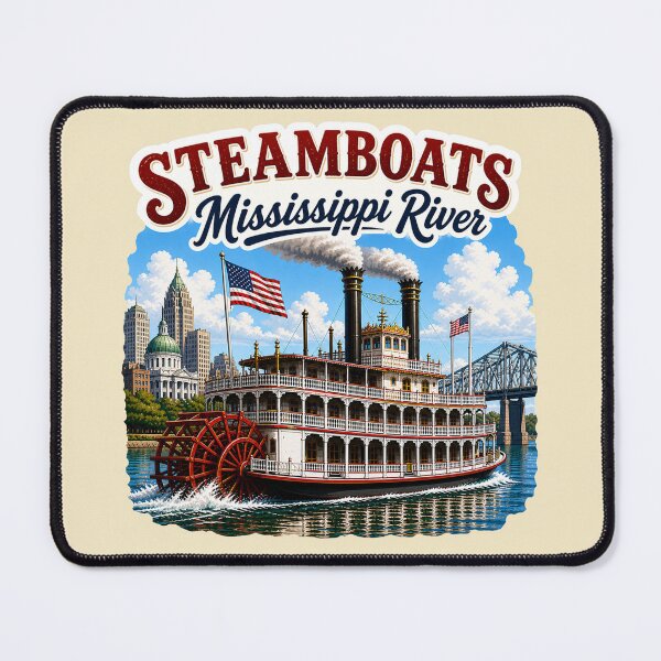 Item preview, Mississippi River Steamboats designed and sold by Myra365Art.