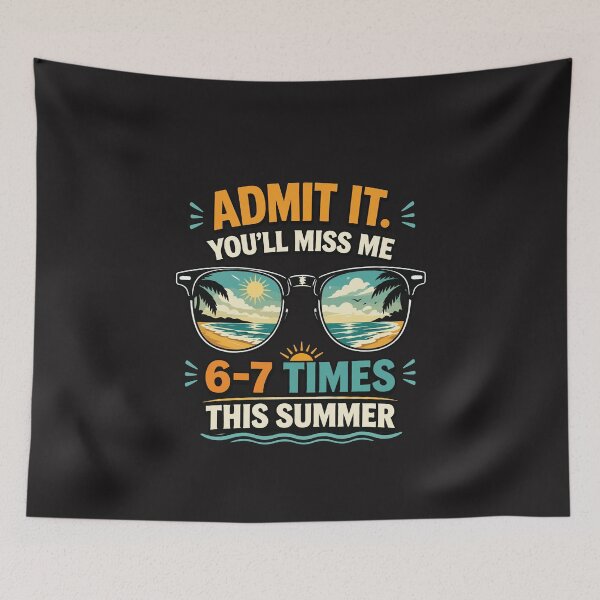 Item preview, Admit It Youll Miss Me Funny Last Day of School Summer Break designed and sold by kiralynstration.