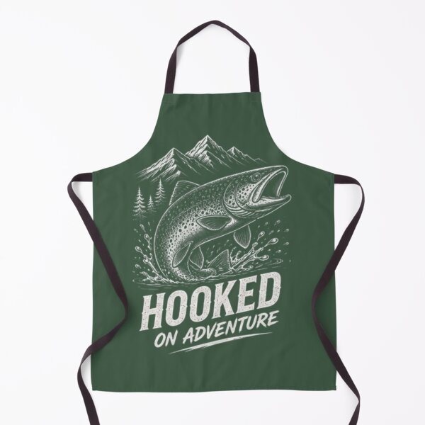 Item preview, Hooked On Adventure – Vintage Fishing Outdoor Design designed and sold by Tomasz Siennicki.