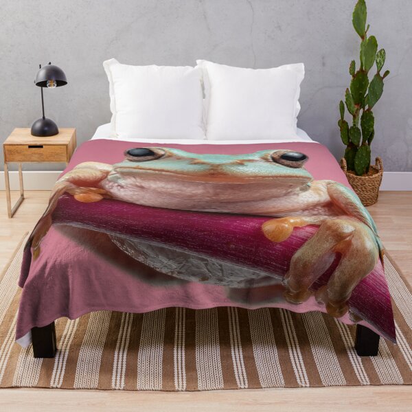 Item preview, Frog resting on a stick in a studio designed and sold by anytka.