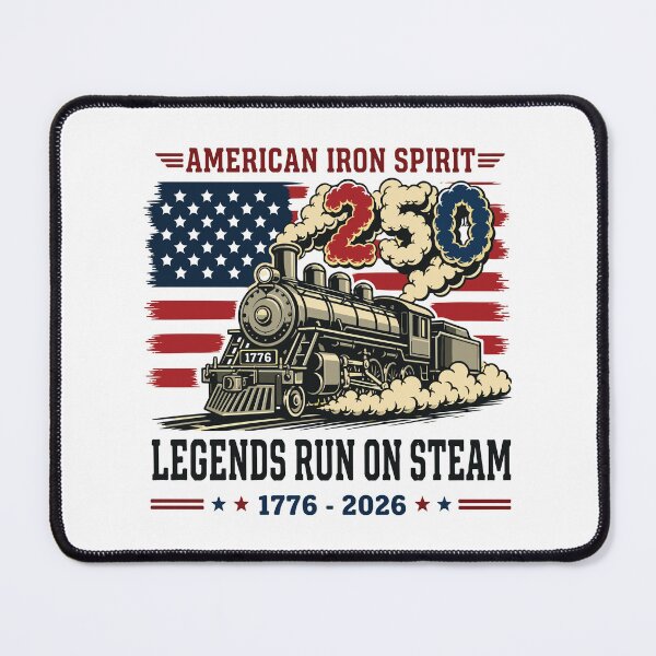 Item preview, Vintage Train USA 250 Years 1776 2026 Patriotic Steam Engine designed and sold by kiralynstration.