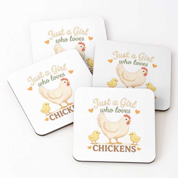 Item preview, Just A Girl Who Loves Chickens Cute Farm Animal Chicken Lover designed and sold by kiralynstration.