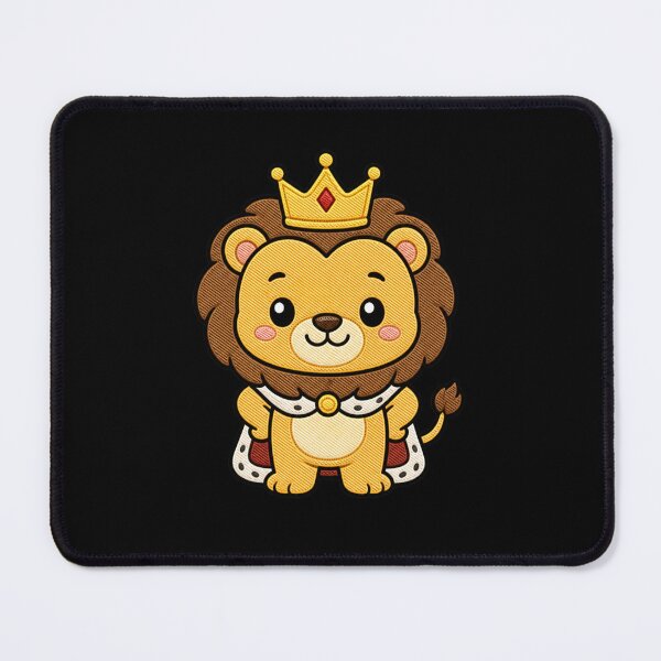 Item preview, Cute Lion King – Kawaii Crowned Lion Design designed and sold by ColorSplash123.