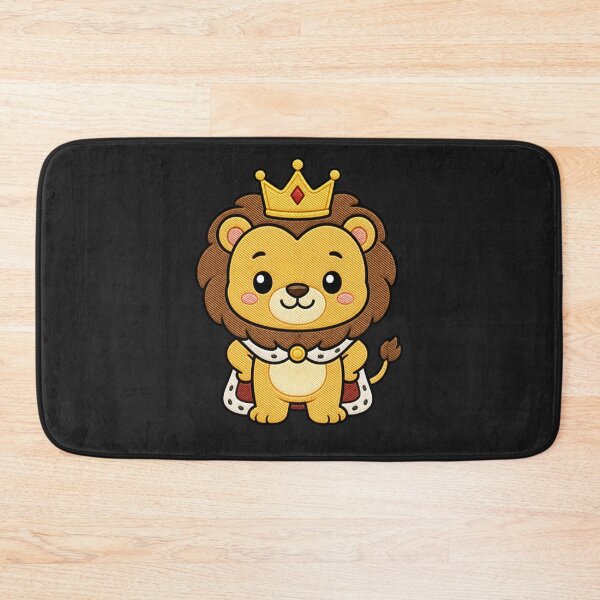 Item preview, Cute Lion King – Kawaii Crowned Lion Design designed and sold by ColorSplash123.