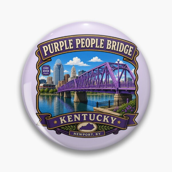 Item preview, Purple People Bridge, Newport Kentucky - Ohio River designed and sold by Myra365Art.