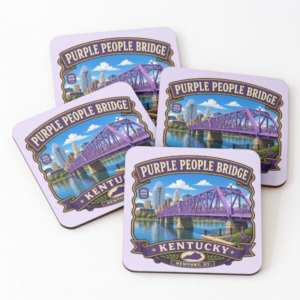 Item preview, Purple People Bridge, Newport Kentucky - Ohio River designed and sold by Myra365Art.
