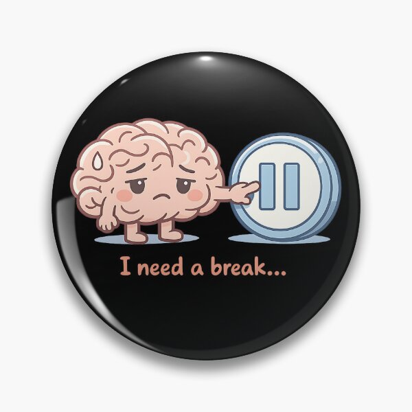 Item preview, Brain Pressing Pause designed and sold by Neural-canvas.