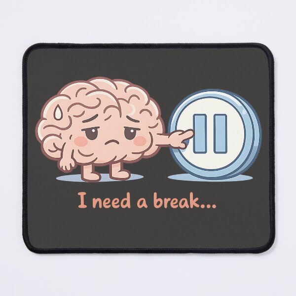 Item preview, Brain Pressing Pause designed and sold by Neural-canvas.