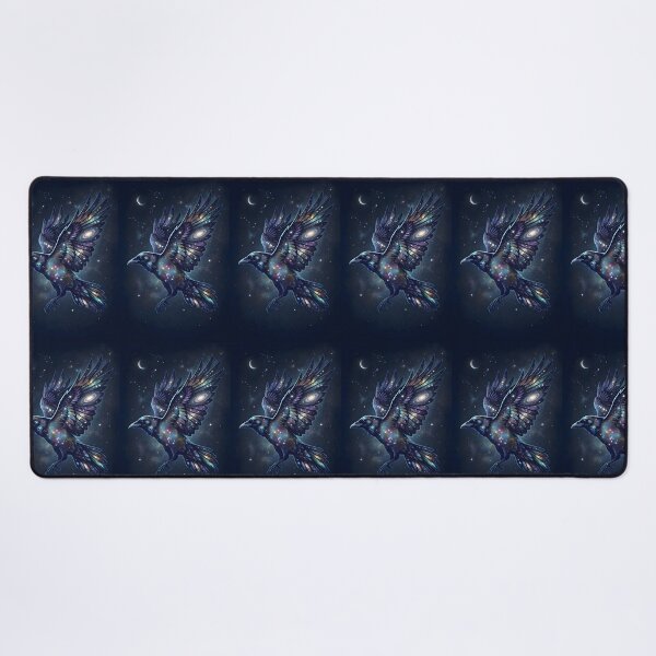 Item preview, Cosmic Crow | Celestial Galaxy Raven Silhouette & Star Cluster Art designed and sold by Studio77-Gothic.