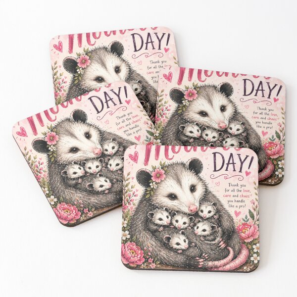 Item preview, Mamá Marsupial - Tarjeta del Día de la Madre designed and sold by softbodiedthings.