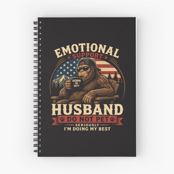 Item preview, Emotional Support Husband Do Not Pet Funny Bigfoot Sasquatch designed and sold by kiralynstration.