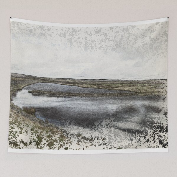 Item preview, Light Hazzles Reservoir & Blackstone Edge Moorland, Yorkshire designed and sold by ArtworkNorth.