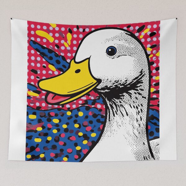 Item preview, Pop Art Duck Portrait designed and sold by lautir.
