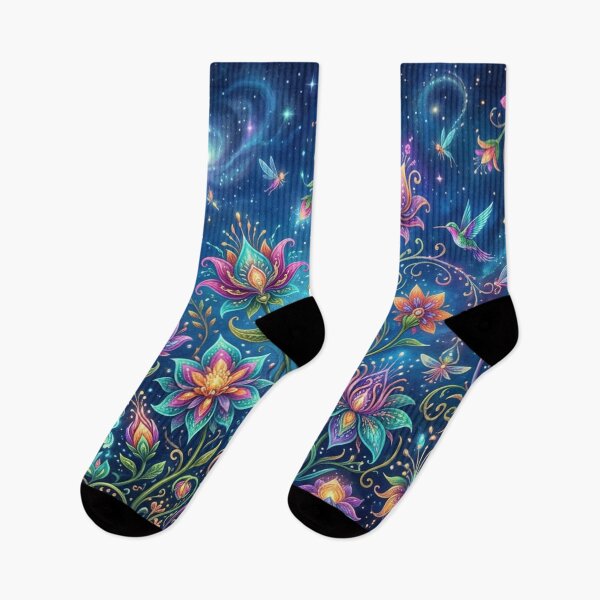 Item preview, Cosmic floral fantasy at night designed and sold by Sigtrix.