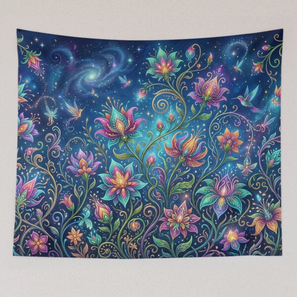 Item preview, Cosmic floral fantasy at night designed and sold by Sigtrix.