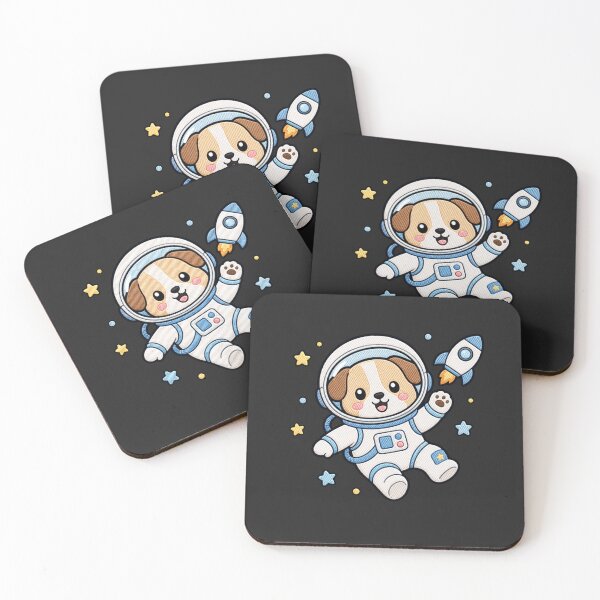 Item preview, Dog Astronaut – Cute Kawaii Space Puppy Design designed and sold by ColorSplash123.