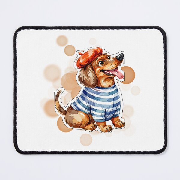 Item preview, French Bulldog in Sweater and Beret France Flag Colors Design designed and sold by iamKRUK.
